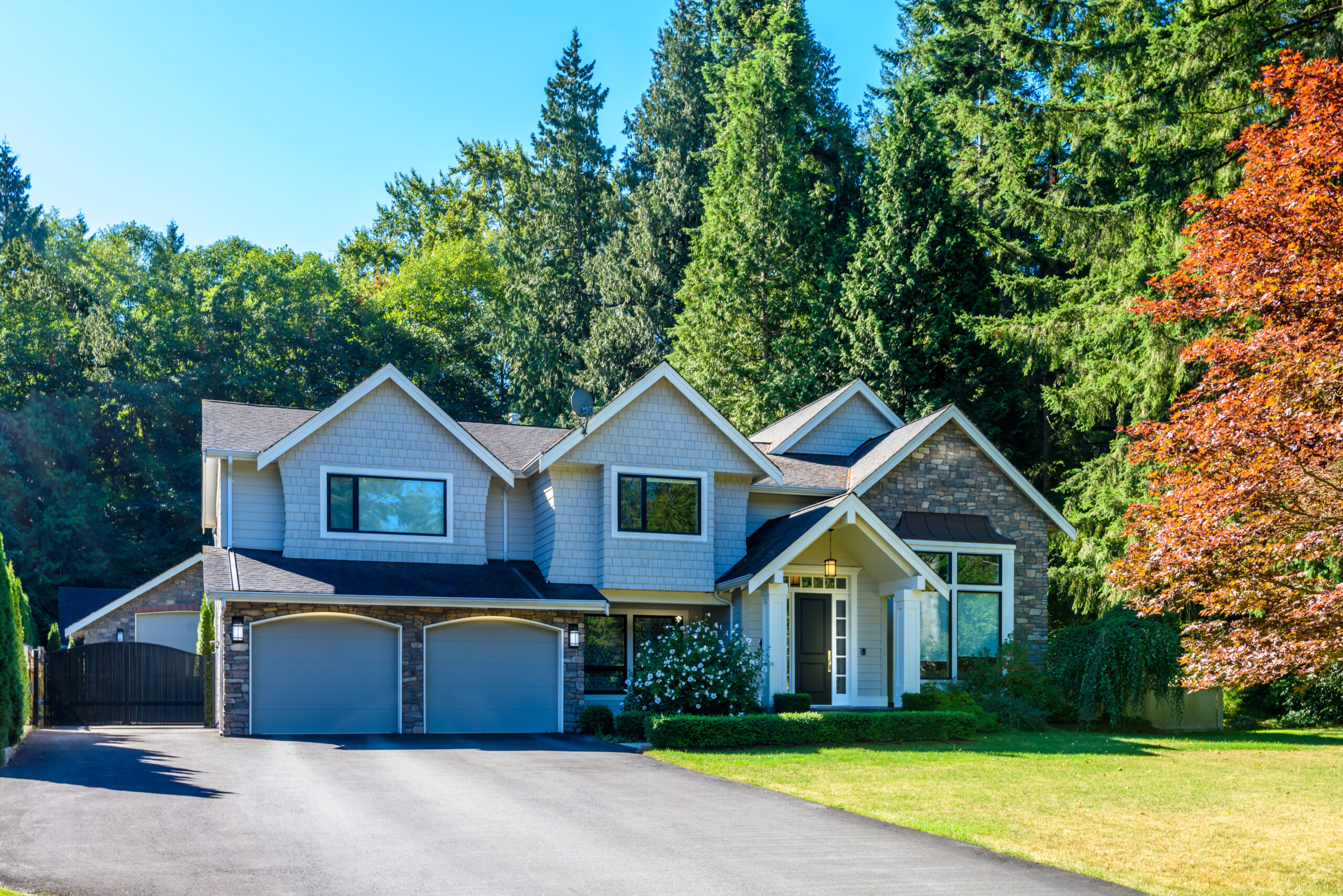 Elegant house exterior used for February real estate market update follow up